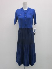 フロッキープリントワンピース