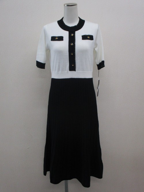 フロッキープリントワンピース