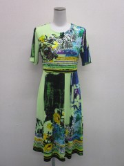 ブルガリプリントワンピース