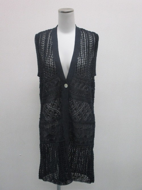 レース風ニットベスト