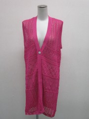 レース風ニットベスト